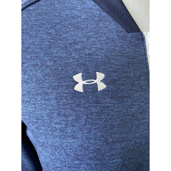 Under Armour Women Qualifier Hybrid Warm Up Jacket Size XS Blue Cold Gear Zip Up - Picture 2 of 15